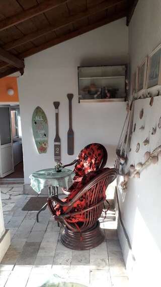 Апартаменты Apartments Vučinović Тиват Номер-студио с террасой и видом на море-7