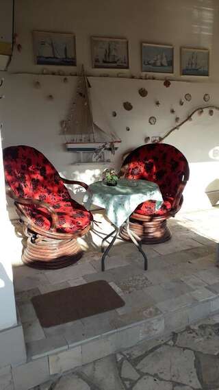 Апартаменты Apartments Vučinović Тиват Номер-студио с террасой и видом на море-8